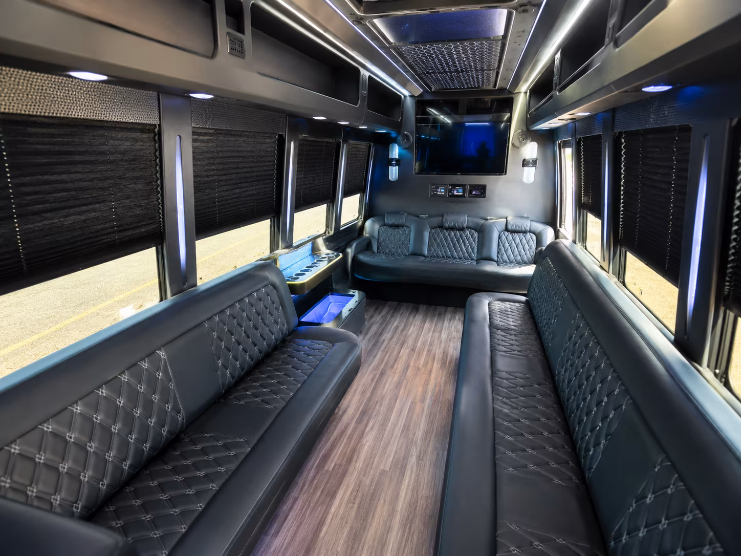 15 Passenger Party Bus Inside