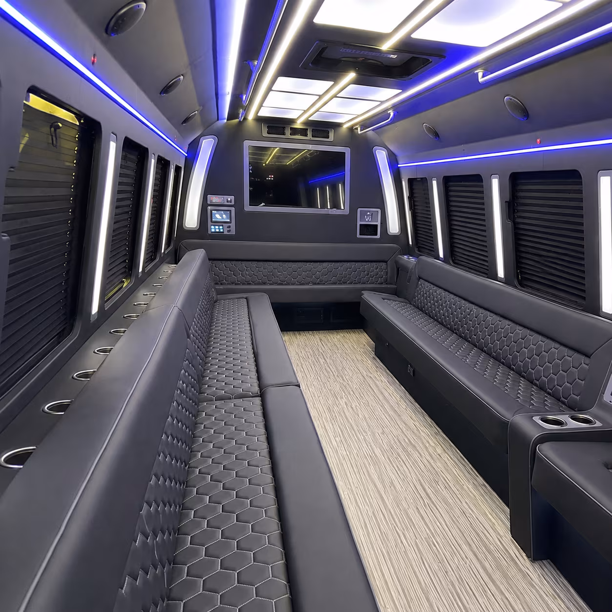 Port St. Lucie Birthday, Sweet 16, & Quinceañera Transportation party bus exterior