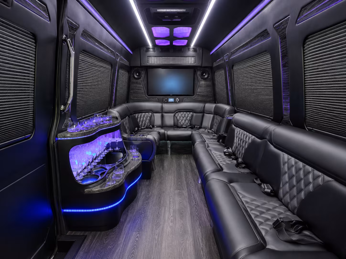 Port St. Lucie Corporate Transportation party bus exterior