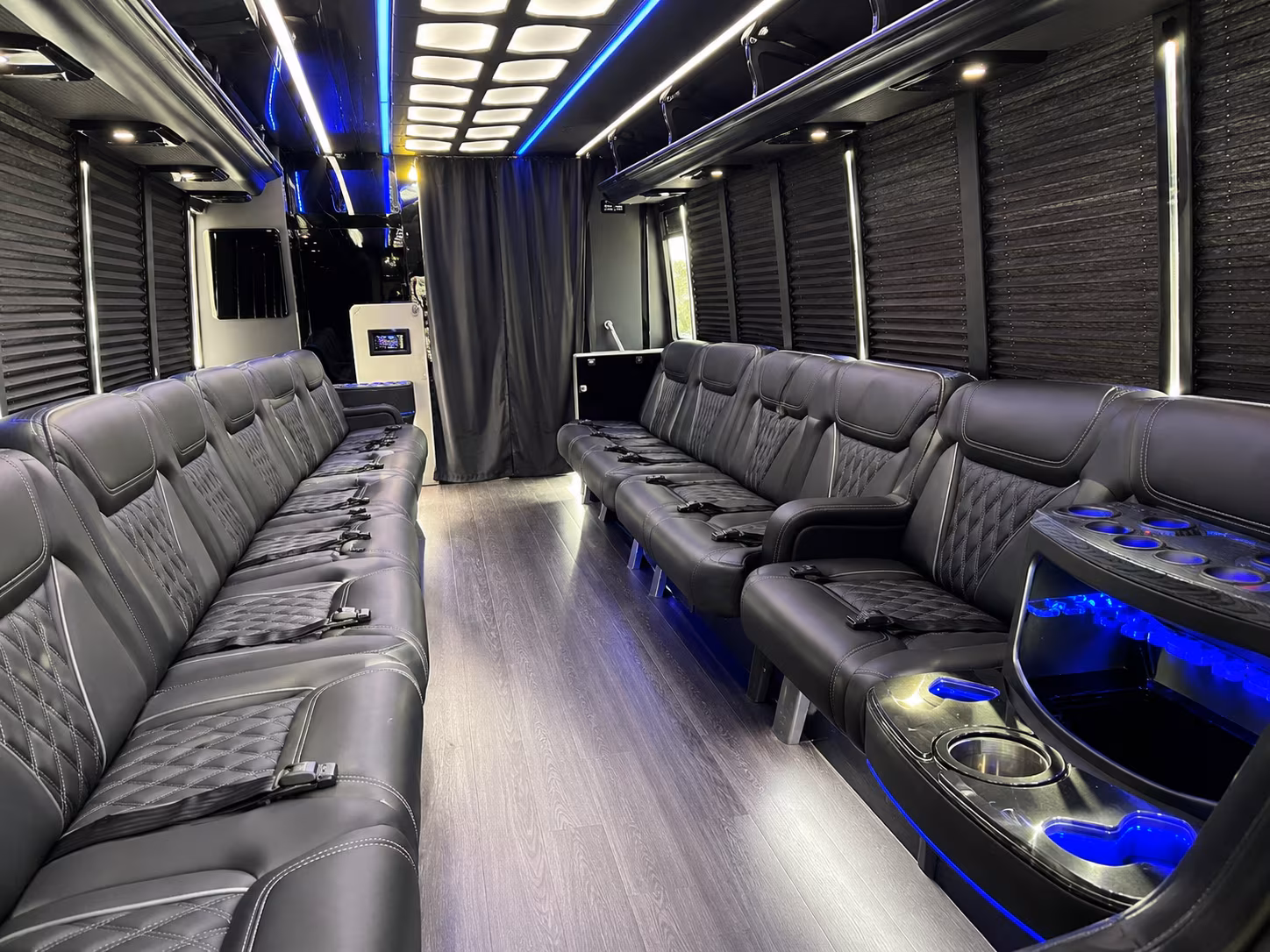 Port St. Lucie Private Event Transportation party bus exterior