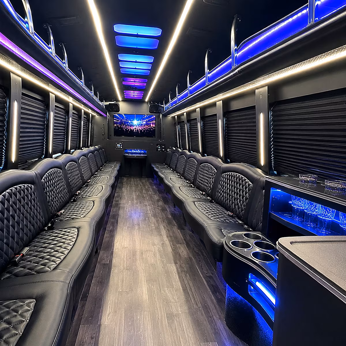 Port St. Lucie Private Event Transportation onboard seating