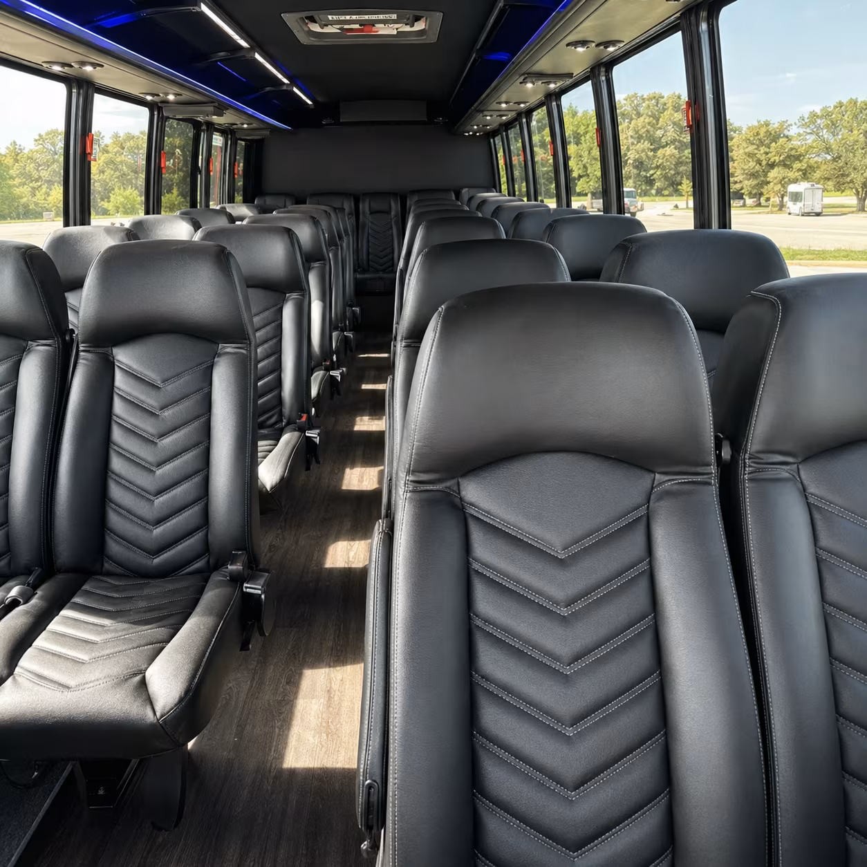Port St. Lucie School Event Transportation party bus exterior
