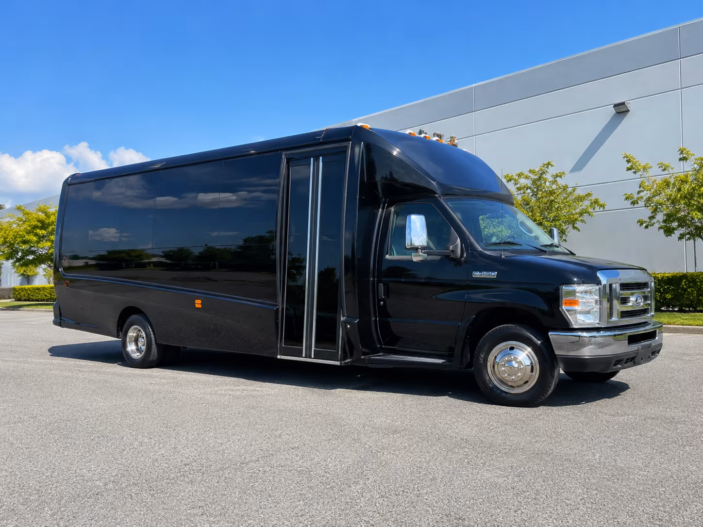 Port St. Lucie Sporting Event Transportation party bus exterior