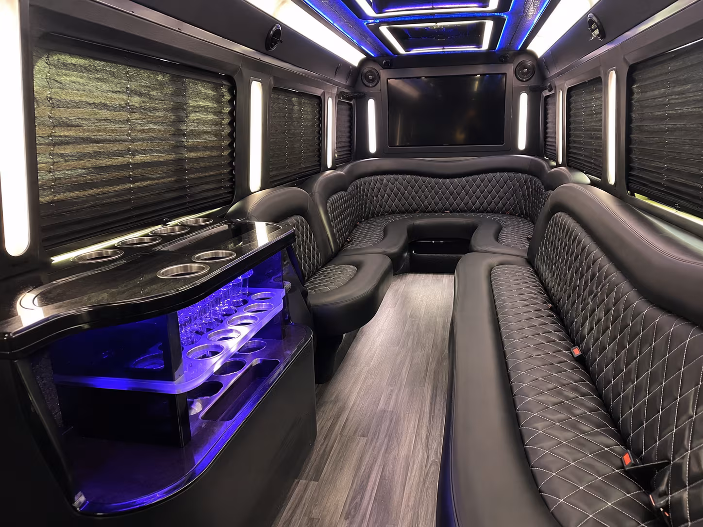 Port St. Lucie Wedding Transportation party bus exterior