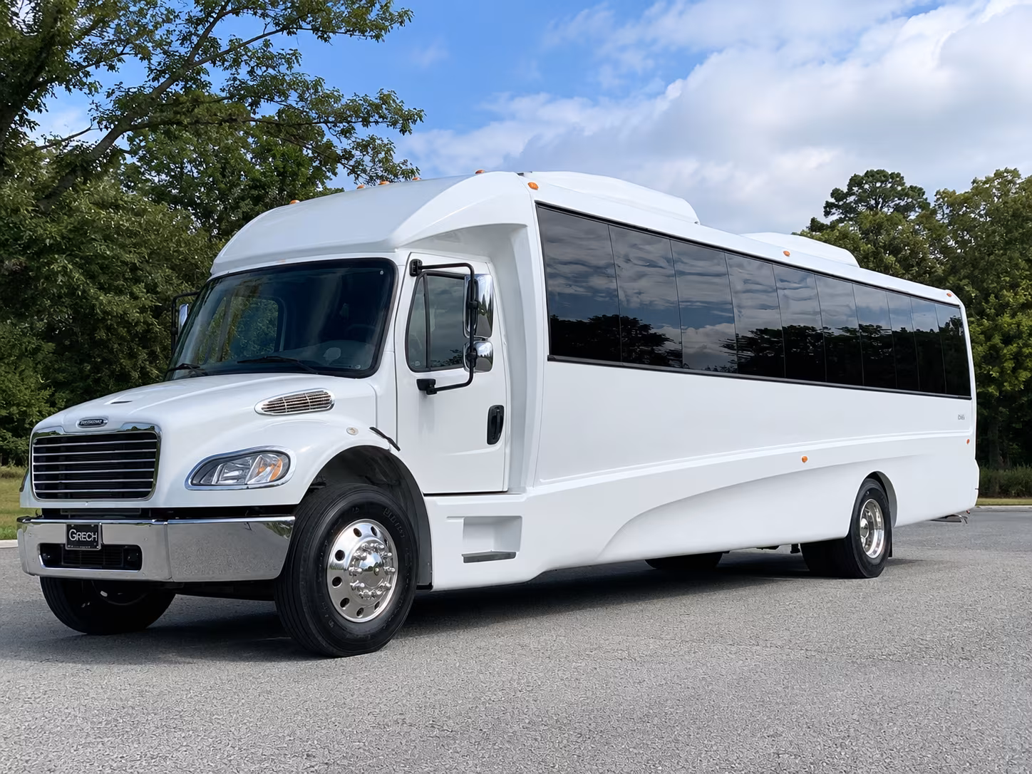 Port St. Lucie Wedding Transportation party bus exterior