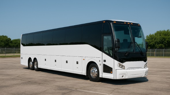 Exterior of Charter Bus Company Boynton Beach's 50 Passenger Party Bus in Boynton Beach