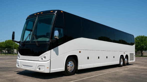 Exterior of Charter Bus Company Deerfield Beach's 50 Passenger Party Bus in Deerfield Beach