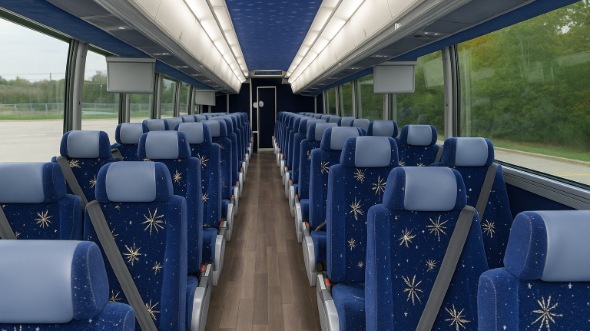 54 passenger charter bus interior